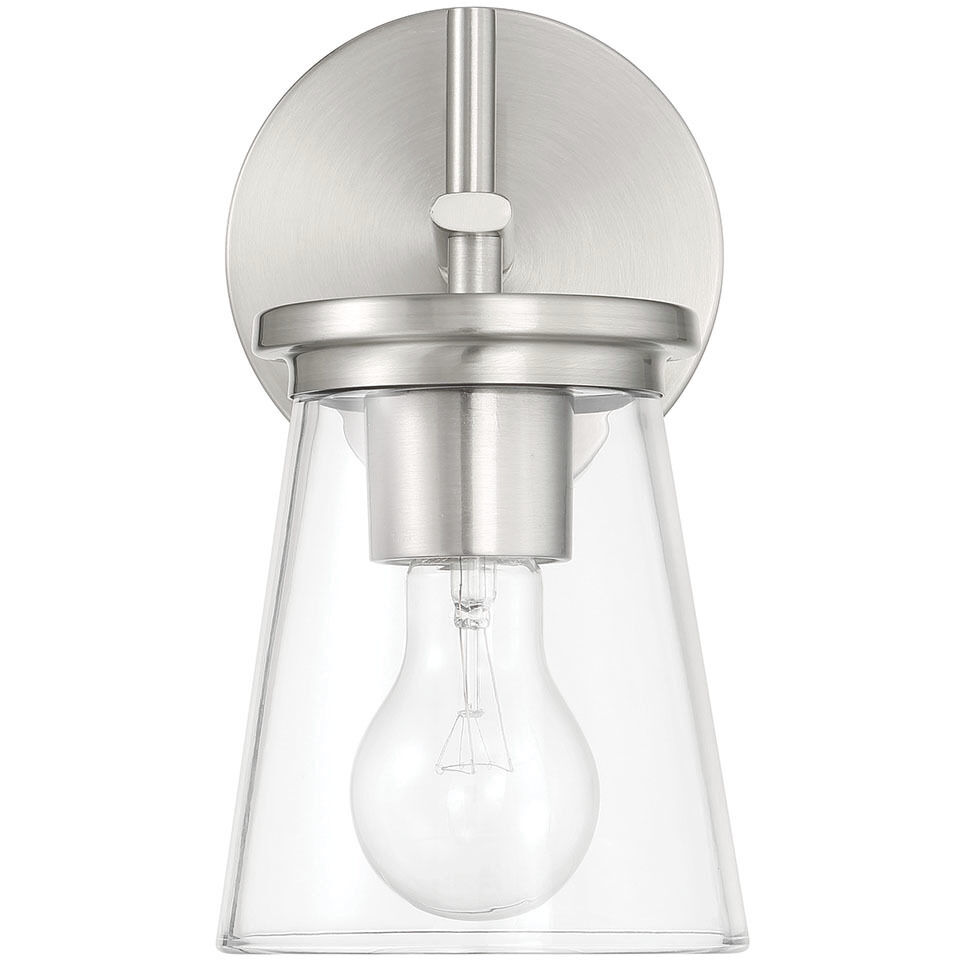 Connell Wall Sconce Wall Light in Brushed Polished Nickel