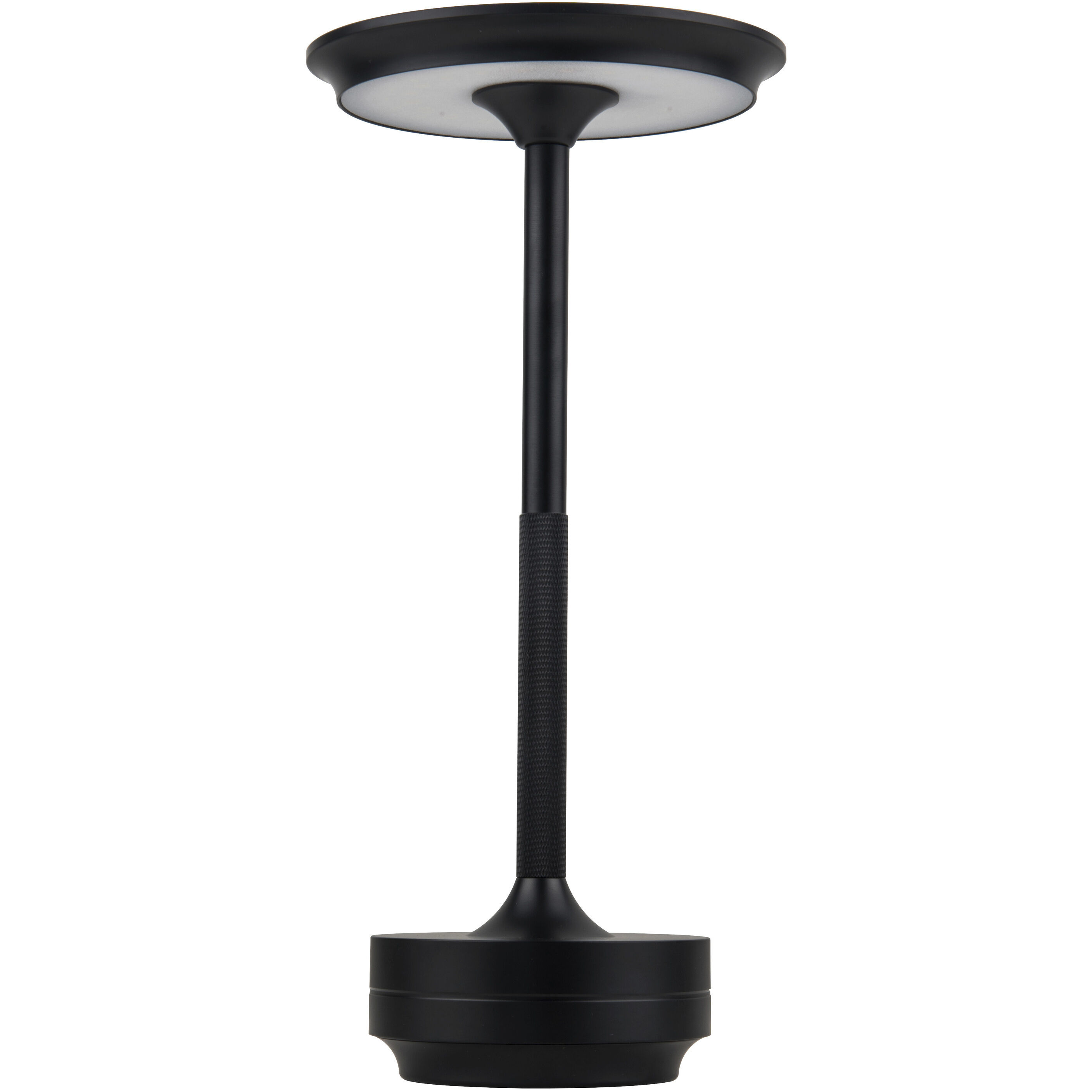 Rikki 11 inch 1.20 watt Flat Black Rechargeable Lamp Portable Light