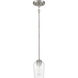 Shayna 1 Light 5.13 inch Brushed Polished Nickel Mini Pendant Ceiling Light