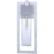 Perimeter Outdoor Wall Mount in Satin Aluminum, Large