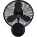 Bellows I 21 inch Aged Bronze Textured Wall Fan, Hard-Wired