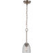 Neighborhood Serene 1 Light 5.5 inch Brushed Polished Nickel Mini Pendant Ceiling Light, Neighborhood Collection
