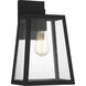 Dunn 1 Light 13 inch Textured Matte Black Outdoor Wall Mount, Large