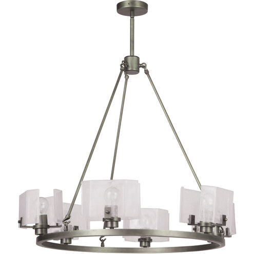 Trouvaille 6 Light 30 inch Polished Nickel Chandelier Ceiling Light
