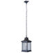Gentry 1 Light 9 inch Midnight Outdoor Pendant