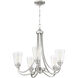 Neighborhood Grace 5 Light 26 inch Brushed Polished Nickel Chandelier Ceiling Light in Clear Seeded, Neighborhood Collection