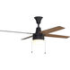 Connery 48 inch Aged Bronze Brushed with Golden Maple/Mahogany Blades Ceiling Fan