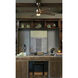 Tyrod 60 inch Polished Nickel with Classic Walnut Blades Ceiling Fan