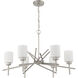 Cadence 6 Light 31.75 inch Satin Nickel Chandelier Ceiling Light