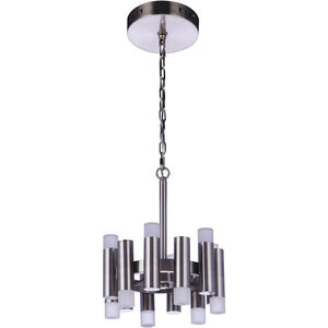 Simple Lux LED 12 inch Brushed Polished Nickel Convertible Semi Flush Ceiling Light