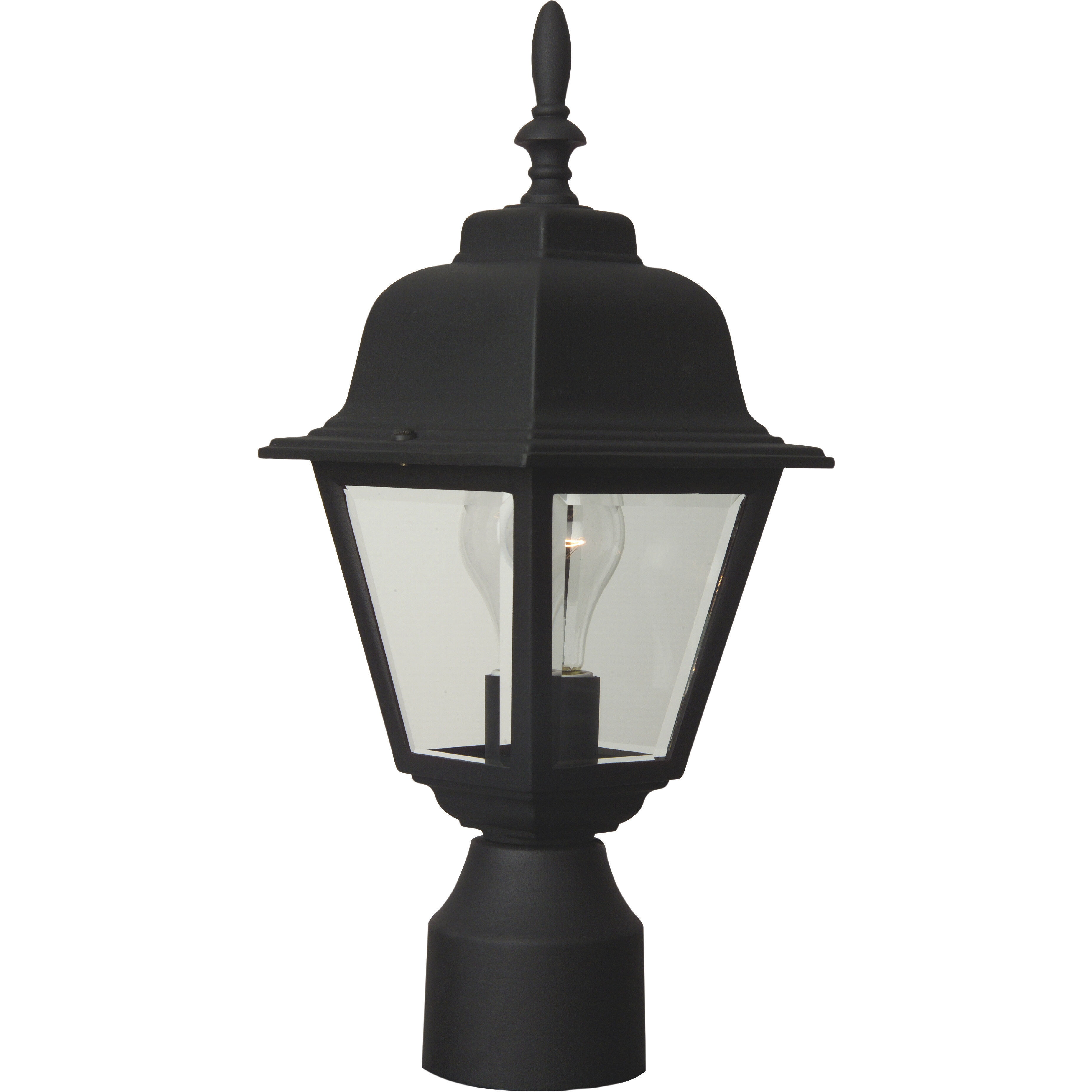 Craftmade Coach Lights 1 Light Post Mount Light Matte Black