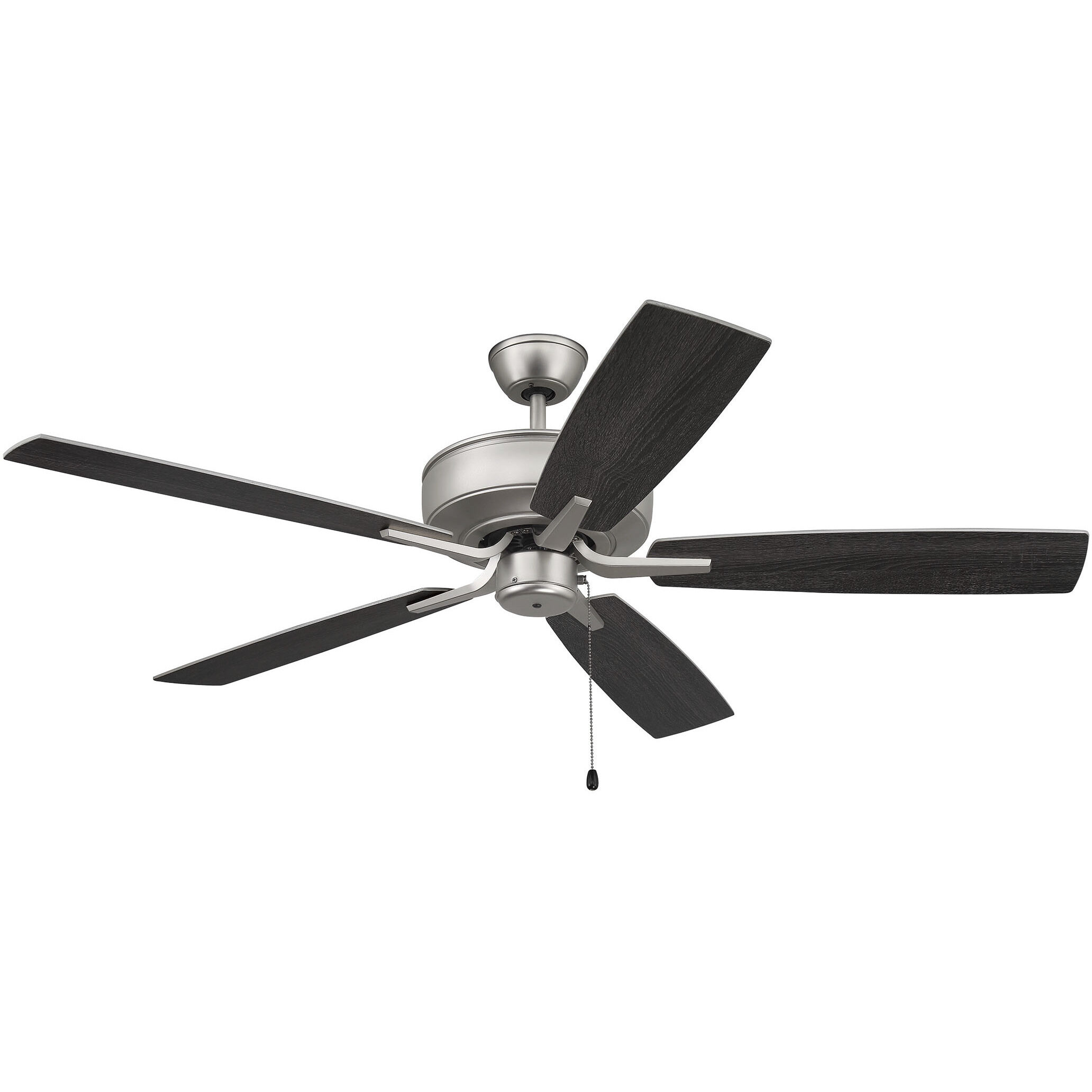 Pro Plus 52 inch Brushed Satin Nickel with Brushed Nickel/Greywood Blades Contractor Ceiling Fan