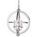 Berkeley 3 Light 17 inch Chrome Foyer Light Ceiling Light, Jeremiah