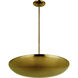 Isabel 5 Light 32 inch Satin Brass Convertible Semi-Flush Ceiling Light