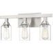 Neighborhood Chicago 3 Light 22 inch Brushed Polished Nickel Vanity Light Wall Light