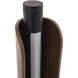 Cameron 21.46 inch 8 watt Flat Black/Walnut Table Lamp Portable Light