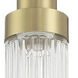 Whittley 1 Light 5 inch Satin Brass Mini Pendant Ceiling Light