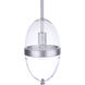 Sivo 1 Light 6.75 inch Satin Aluminum Outdoor Pendant