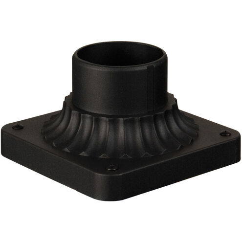 Bejamin 4 inch Textured Black Outdoor Post Head Adapter