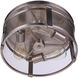Elliot 3 Light 13 inch Brushed Polished Nickel Flushmount Ceiling Light