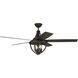 Nash 56 inch Espresso with Flat ESP/Mesquite Blades Ceiling Fan