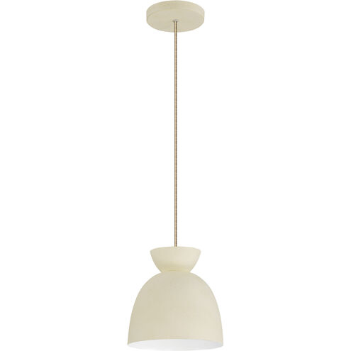 Ventura Dome 1 Light 7.5 inch Cottage White Mini Pendant Ceiling Light