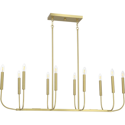 Traci Island Light Ceiling Light in Satin Brass