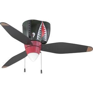 WarPlanes 48 inch WarPlanes Tiger Shark with Tiger Shark Blades Ceiling Fan