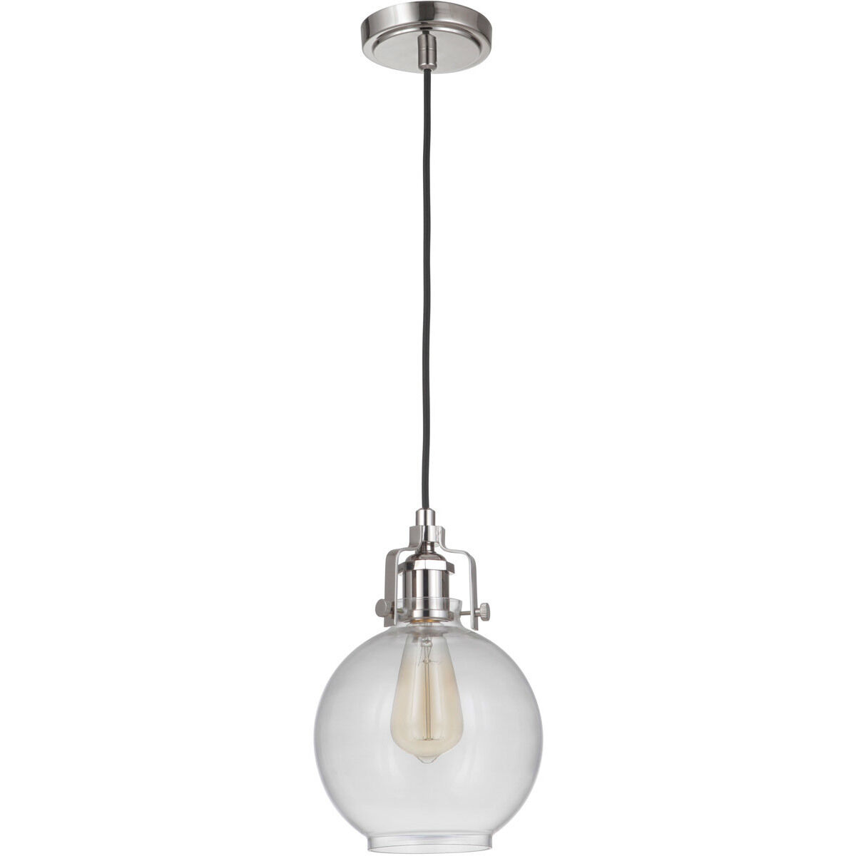 Gallery State House 1 Light 7.75 inch Polished Nickel Mini Pendant Ceiling Light