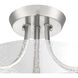 Neighborhood Grace 2 Light 13 inch Brushed Polished Nickel Convertible Semi Flush Ceiling Light in Clear Seeded, Neighborhood Collection
