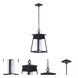 Becca 1 Light 18.25 inch Textured Black Outdoor Wall Mount