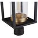 Neo 1 Light 17 inch Midnight / Satin Brass Outdoor Post Light