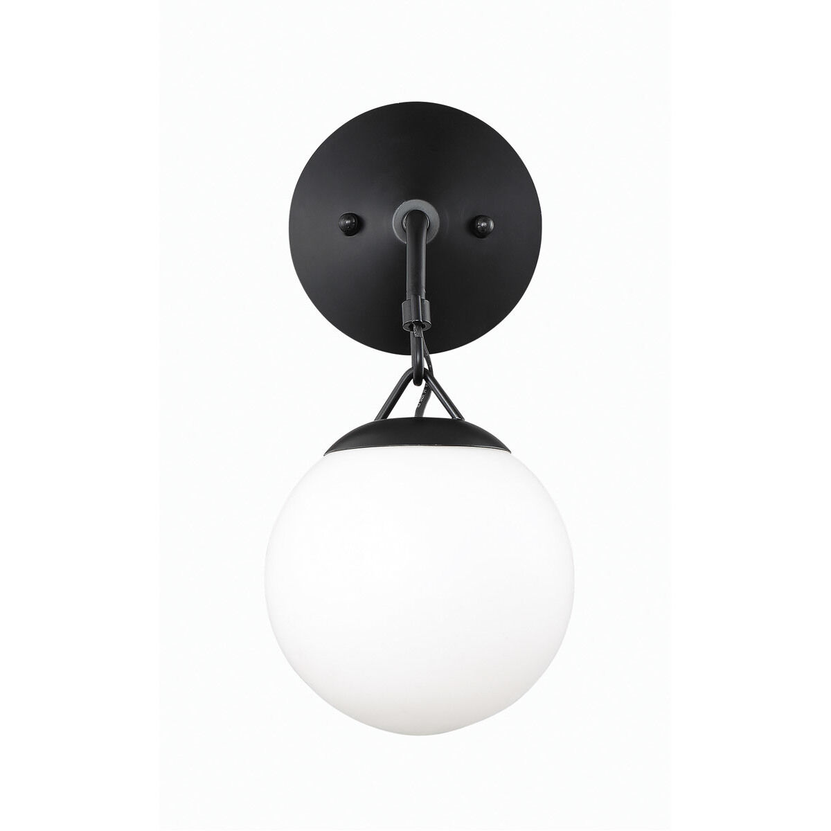 Orion 1 Light 6 inch Flat Black Wall Sconce Wall Light