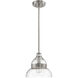 Smyth 1 Light 11 inch Brushed Polished Nickel Mini Pendant Ceiling Light