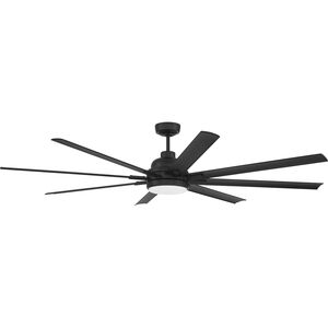 Rush 72 inch Flat Black Ceiling Fan (Blades Included)