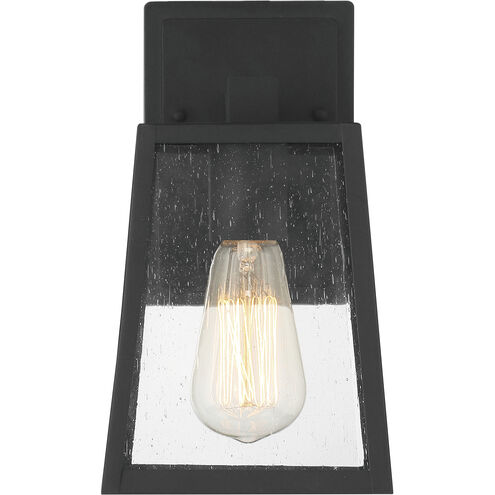 Dunn 1 Light 10 inch Textured Matte Black Outdoor Wall Mount, Small