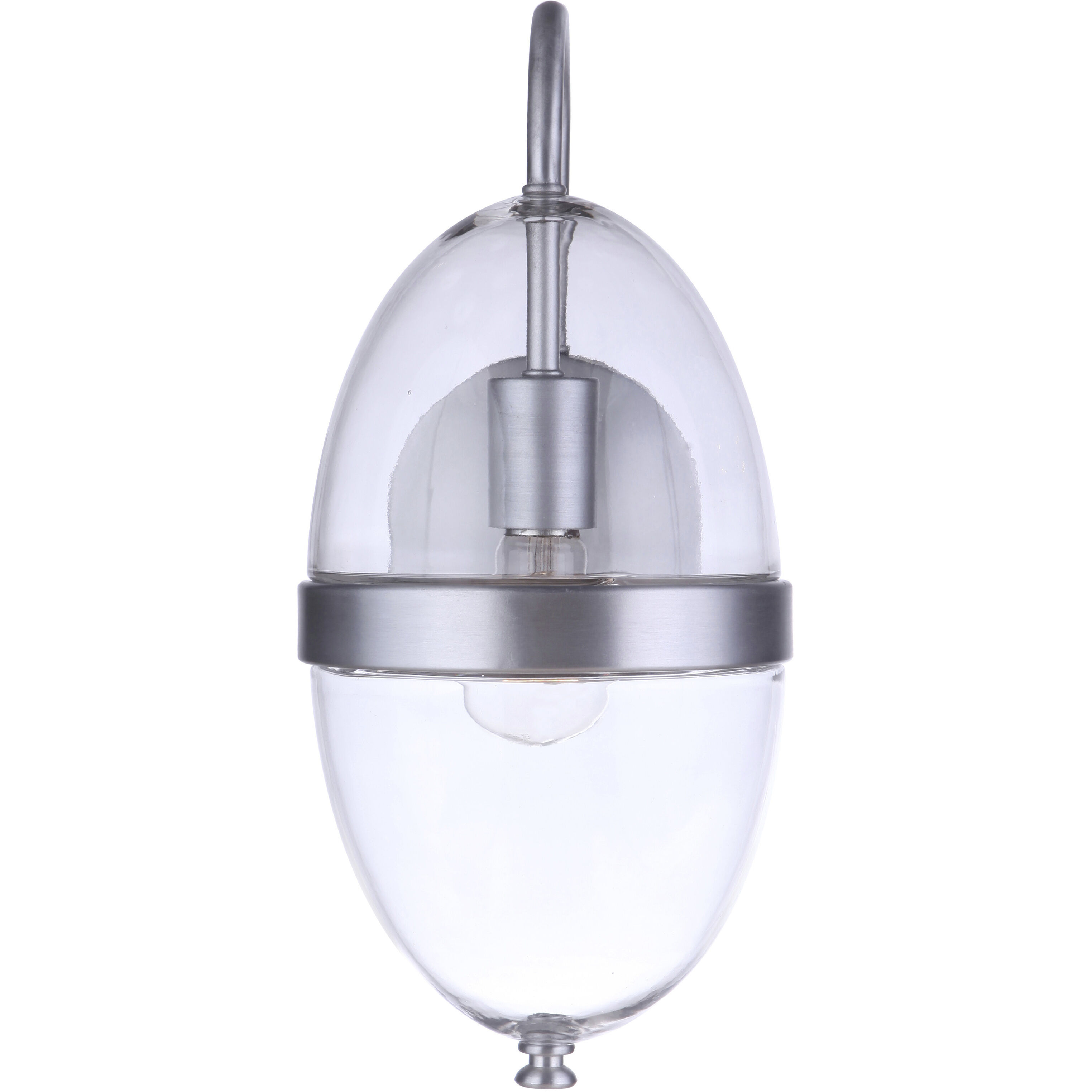 Sivo Outdoor Wall Mount in Satin Aluminum, Medium