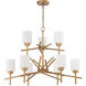 Cadence 9 Light 32 inch Soft Gold Chandelier Ceiling Light