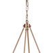 Larrson 8 Light 20 inch Satin Brass Chandelier Ceiling Light