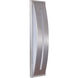 Luna LED 17 inch Satin Aluminum Outdoor Wall Mount, Small