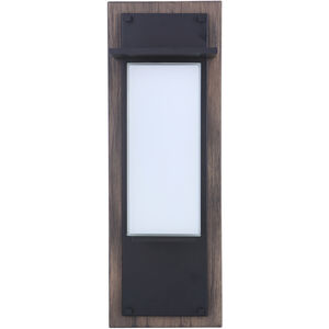 Heights 1 Light 20 inch Whiskey Barrel/Midnight Outdoor Wall Mount