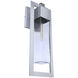 Perimeter Outdoor Wall Mount in Satin Aluminum, Large
