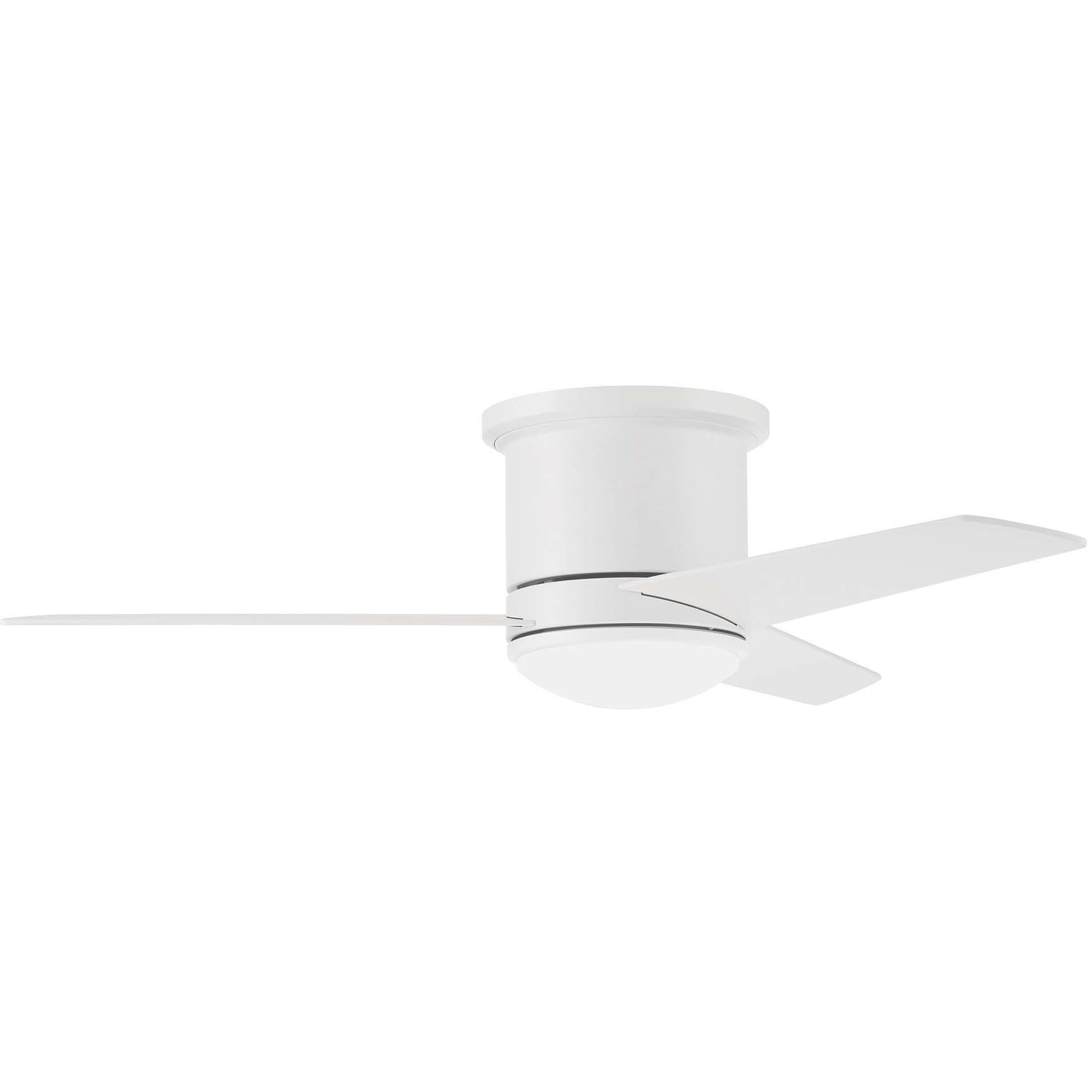 Craftmade CLE44W3 Cole II 44 inch White with Brushed Flat