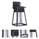 Becca 1 Light 16 inch Textured Black Outdoor Wall Mount