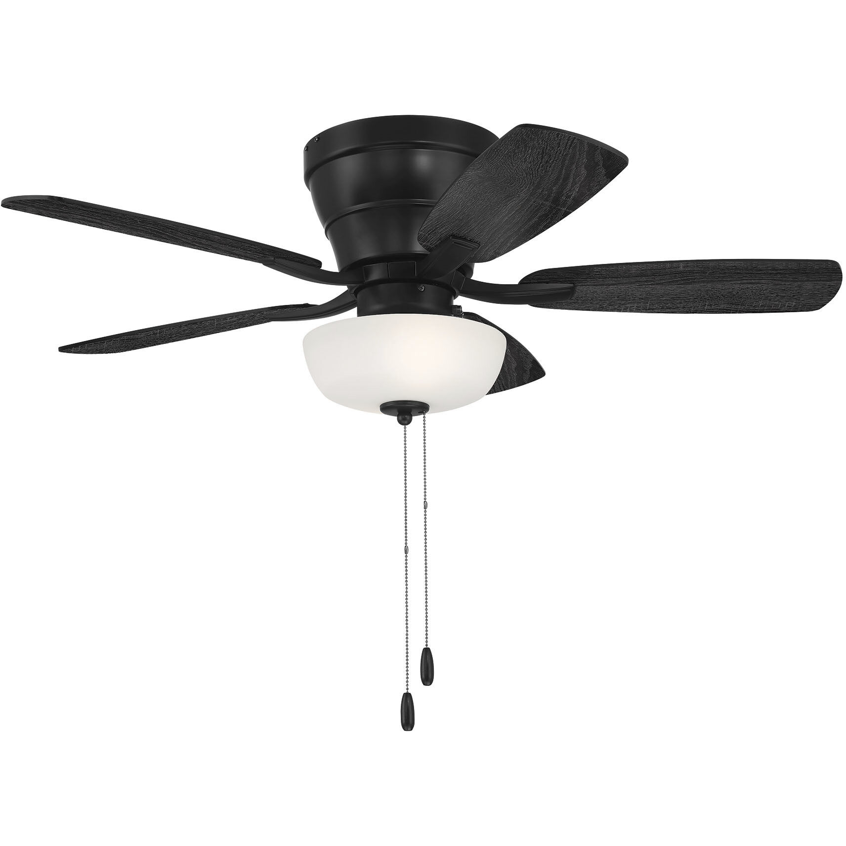 Wheeler 42 inch Flat Black with Flat Black/Greywood Blades Fan