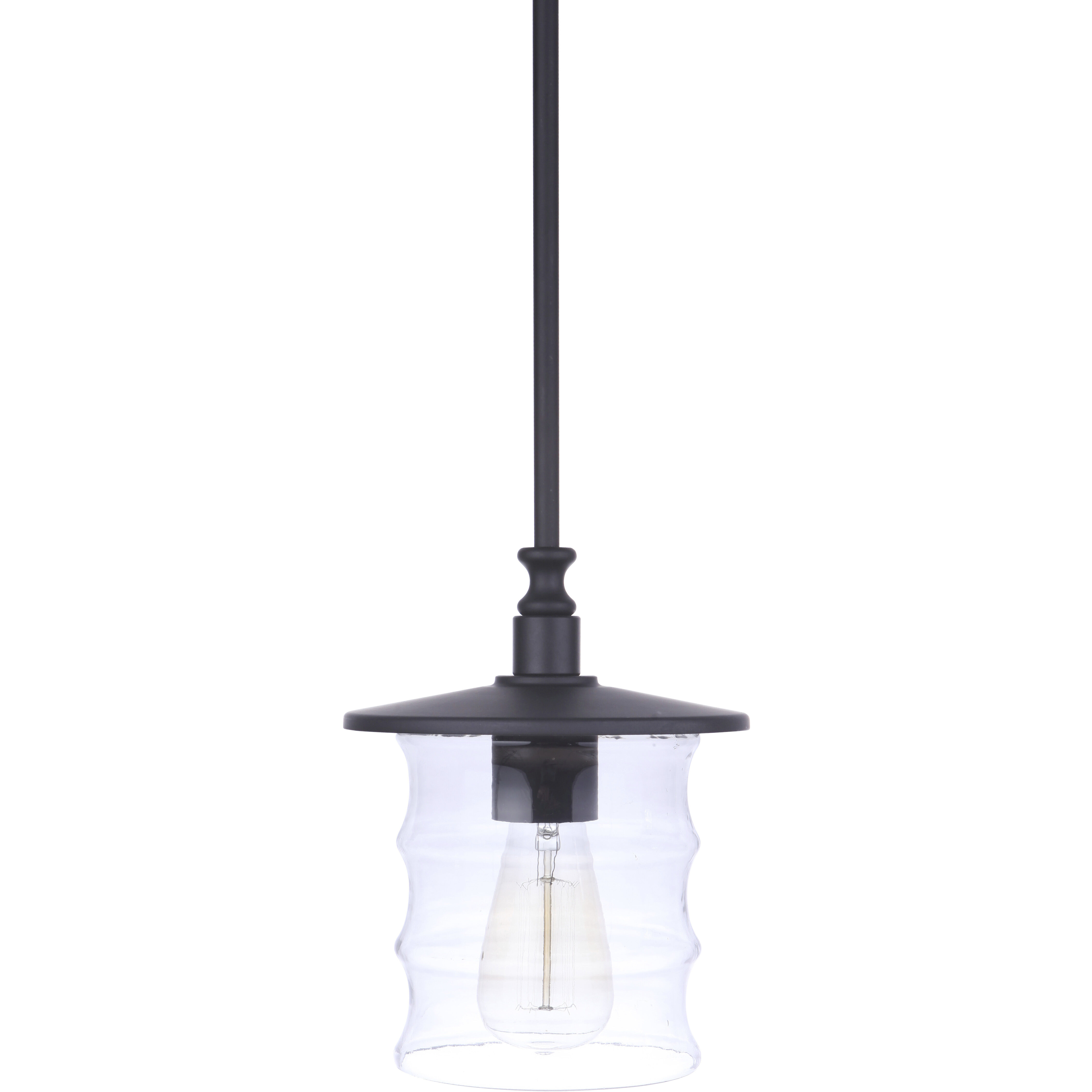 Canon 1 Light 7.5 inch Midnight Outdoor Pendant
