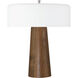 Bejamin 17.72 inch 9 watt Walnut Table Lamp Portable Light