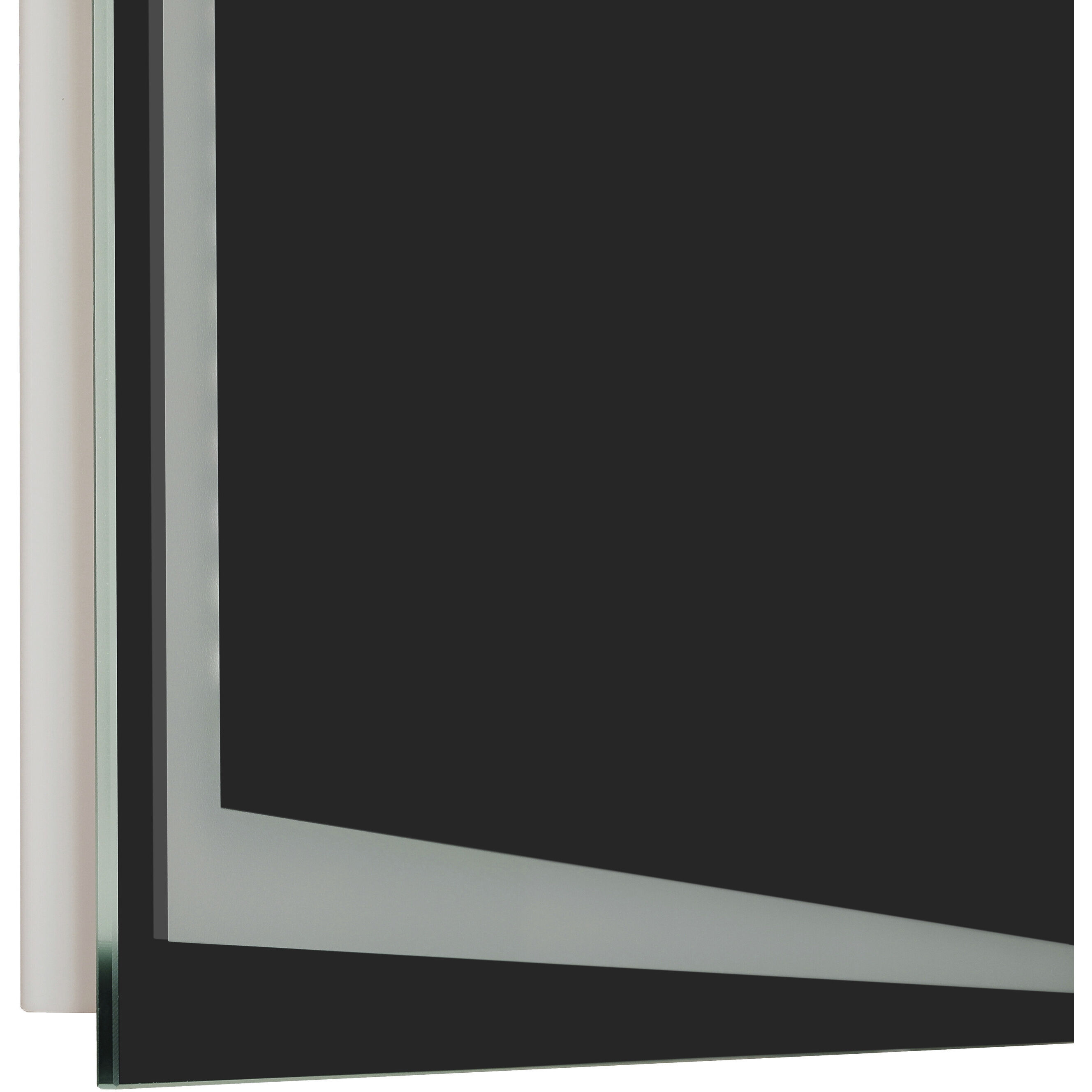 Cristine 48 X 36 inch White Illuminated Mirror