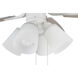 Pro Plus 114 52 inch White with White/Washed Oak Blades Contractor Ceiling Fan