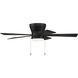 Merit 52 inch Flat Black with Flat Black/Greywood Blades Ceiling Fan